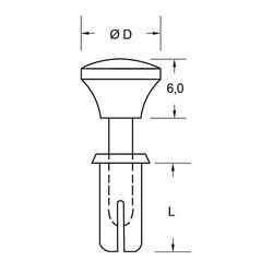 Zeichnung-Spreizniet-Typ-SRS4-7P