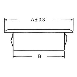 Zeichnung-LWL-Blindlochabdeckung-Typ-BPE-SC
