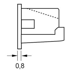 Zeichnung-Abdeckkappe-Typ-PJS-45-fuer-RJ-45-Buchse