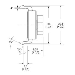 Zeichnung-Rotationsdaempfer-Typ-RD-CF3F