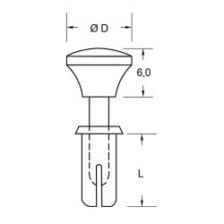Zeichnung-Spreizniet-Typ-SRS4-7P
