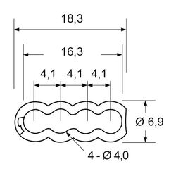 Zeichnung-Kabelhalter-Typ-4WC-4