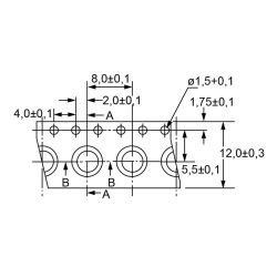 Zeichnung-Abstandhalter-Typ-AH-SMID-M-Tape
