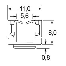 Zeichnung-Kantenschutz-Kabelhalter-Typ-EDS-0607M