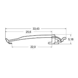 Zeichnung-Flachbandkabelhalter-Typ-RFPC-25NV0B