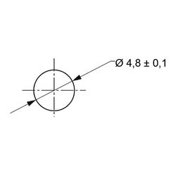 Zeichnung-Kabelhalter-mit-Rastfuss-Typ-RLWA-2V0-Montageloch