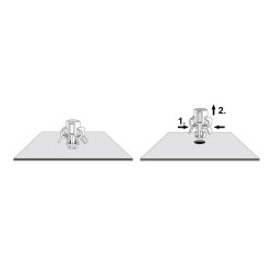 Zeichnung-Kabelhalter-mit-Rastfuss-Typ-RLWA-2V0-Demontage