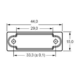 Zeichnung-D-Sub-Abdeckung-Typ-AHDS-15B