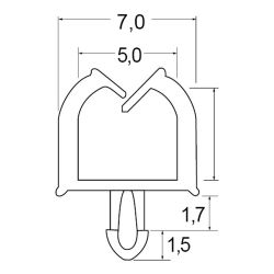 Zeichnung-Leitungshalter-mit Rastfuss-Typ-MWS-17