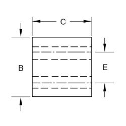Zeichnung-Ferrit-Doppellochkern