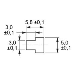 Zeichnung-Kabelhalter-mit-Rastfuss-Typ-RMCS-1V0-Montageloch
