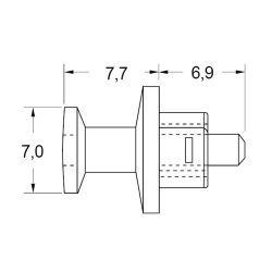 Zeichnung-Abdeckkappe-Typ-OPC-1-fuer-USB-Buchse
