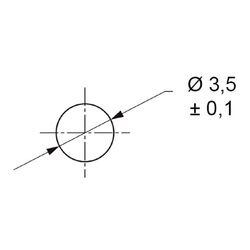 Zeichnung-Kabelhalter-mit-Rastfuss-Typ-RPMS-1V0B-Montageloch