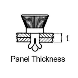 Zeichnung-Spreizniet-Typ-T