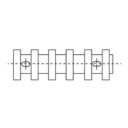 Zeichnung-Verdrahtungskanal-Typ-VF-20-bis-VF-40K