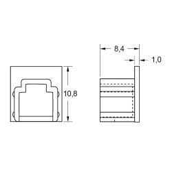 Zeichnung-Abdeckkappe-Typ-CRJ-11
