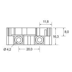 Zeichnung-Flachbandkabelhalter-Typ-FCL-33