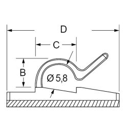 Zeichnung-Kabelhalter-Typ-KH-05