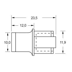 Zeichnung-Abdeckkappe-Typ-PJC-45-fuer-RJ-45-Buchse