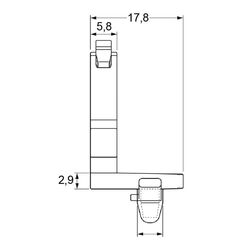 Zeichnung-Kabelhalter-mit-Rastfuss-Typ-RLWA-2V0