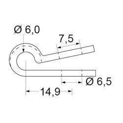 Zeichnung-Kabelschelle-Typ-RP-6