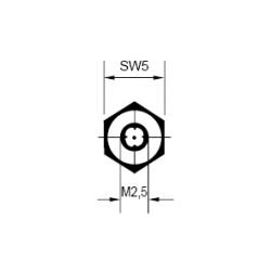 Zeichnung-Abstandsbolzen-Schluesselweite-5
