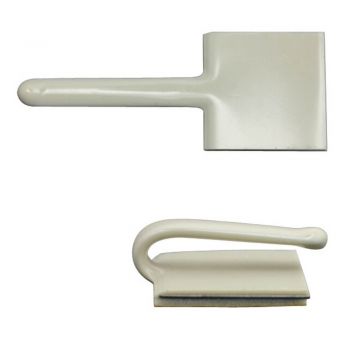 Kabelhalter-Typ-CA-Stahlblech-PVC-Ueberzug-elfenbein