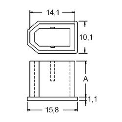 Zeichnung-Abdeckkappe-Typ-CVR-1394-1