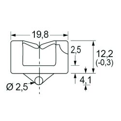 Zeichnung-Kantenschutz-Kabelhalter-Typ-EDS-1208U