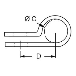 Zeichnung-Kabelschelle-Typ-HxP