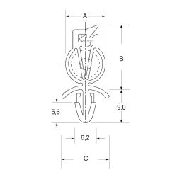 Zeichnung-Kabelhalter-mit-Rastfuss-Typ-LCT