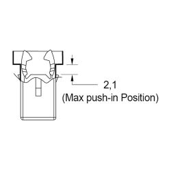 Zeichnung-Push-Push-Zwischenposition