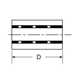 Zeichnung-Ferrit-Lochkern-Drossel-Typ-UKW