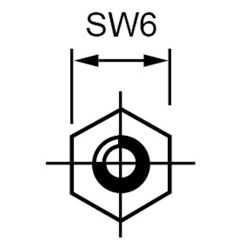 Zeichnung-Abstandsbolzen-Schluesselweite-6