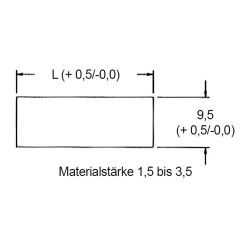 Zeichnung-LWL-Blindlochabdeckung-Typ-BPE-SC-Montageaussparung