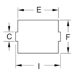 Zeichnung-Kantenkabelhalter-Typ-EQJA-Durchgangsloch-Installation
