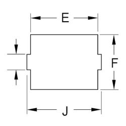 Zeichnung-Kantenkabelhalter-Typ-EQJA-Durchgangsloch-Installation