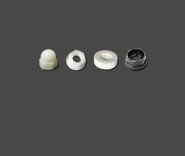 verschiedene-Kunststoffmuttern