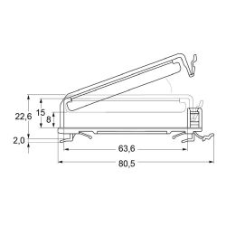 Zeichnung-Flachbandkabelhalter-Typ-RFCH-1564B