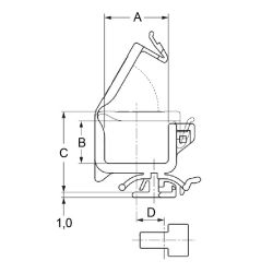 Zeichnung-Kabelhalter-mit-Rastfuss-Typ-RLSC