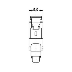 Zeichnung-Kabelhalter-mit-Rastfuss-Typ-RPMS-1V0B