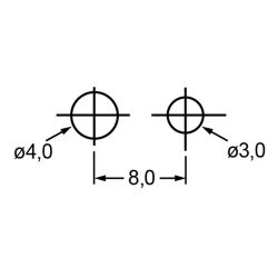Zeichnung-Kabelhalter-mit-Rastfuss-Typ-TMIS-17-Montageloecher