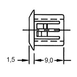 Zeichnung-LWL-Blindlochabdeckung-Typ-BPE-ST