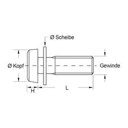 Zeichnung-Kombischraube-mit-Unterlegscheibe