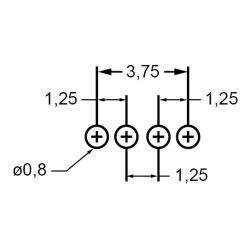 Zeichnung-LED-Abstandhalter-Typ-LED54-2,5-bis-LED54-5