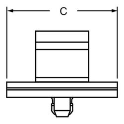 Zeichnung-Kabelhalter-mit-Rastfuss-Typ-TMIS-17