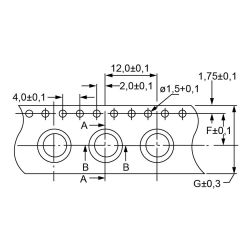 Zeichnung-Abstandhalter-Typ-AH-SMID-M-Tape