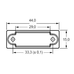 Zeichnung-D-Sub-Abdeckung-Typ-AHDS-15B