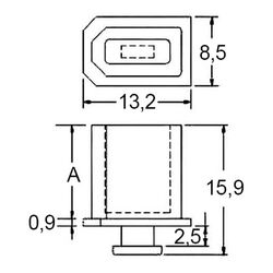 Zeichnung-Abdeckkappe-Typ-CVR-1394S
