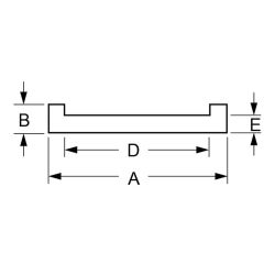 Zeichnung-Flachbandkabelferrit-Typ-FKG